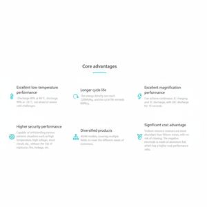 Paquete de Baterías de Iones de Sodio de 48V 54V 60V, 30Ah 50Ah 60Ah, Precio de Fábrica, Nib Sib -40c Descarga para Embarcaciones - Product Image 1