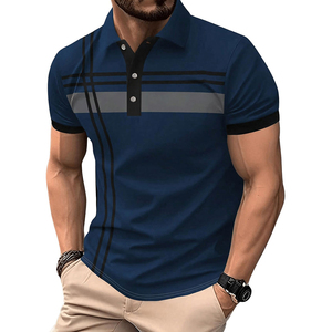 <span class=keywords><strong>Polo</strong></span> Traspiranti Personalizzate a Righe, <span class=keywords><strong>Manica</strong></span> <span class=keywords><strong>Corta</strong></span>, Classiche da Ufficio, <span class=keywords><strong>Polo</strong></span> da Golf Stampate per <span class=keywords><strong>Uomo</strong></span> - Product Image 5