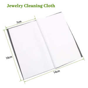 Chiffon de polissage en microfibre avec logo personnalisé OEM pour bijoux Offre Spéciale design de dessin animé carré pour bijoux en argent <span class=keywords><strong>sterling</strong></span> et en or - Product Image 4