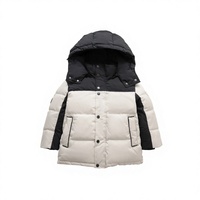 Veste d'hiver matelassée ample pour enfants Pinghu, style assorti parent-enfant, pour filles, garçons et bébés, en nylon extra-épais et tendance, avec col détachable