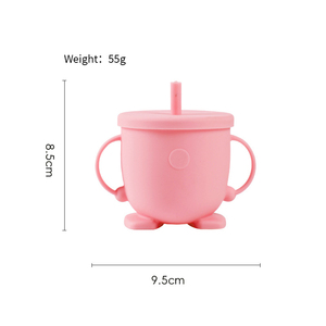 Juego de Vajilla para Bebé de 6 Piezas, Utensilios de Silicona para Comer, Plato con Ventosa, Cuchara, Tenedor, Babero, Vaso y Plato para Niños Pequeños - Product Image 5