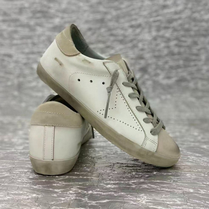 Zapatillas Deportivas para Hombre Famous <span class=keywords><strong>Star</strong></span>, <span class=keywords><strong>de</strong></span> Lujo, Transpirables, con Cordones, <span class=keywords><strong>de</strong></span> Cuero Genuino, Blancas, a la Moda - Product Image 4