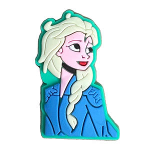 Décorations de chaussures Frozen, mignonnes, en PVC, plastique, caoutchouc, boucle personnalisée, unisexe, breloques pour chaussures Anna, décoration <span class=keywords><strong>Elsa</strong></span> Princess, bricolage - Product Image 6