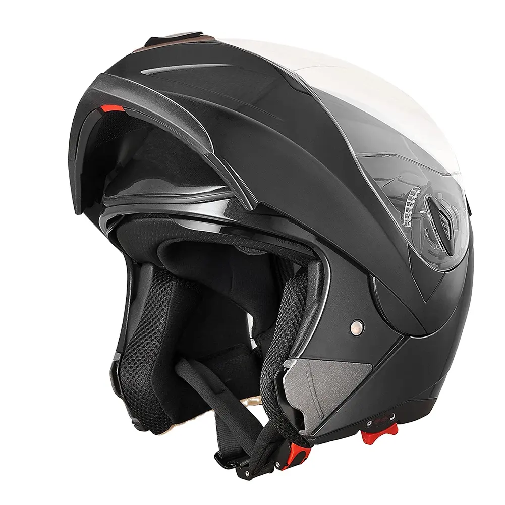Abril Flying Auto Parts Full face flip modular motorcycle helmet double sun visor motocross