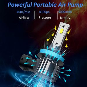 Portable Electric 5200mAh Air Pump Plastic High Flow Rate Mattress Inflatable <strong>Pool</strong> Swimming Camping Equipment Accessories - Product Image 2