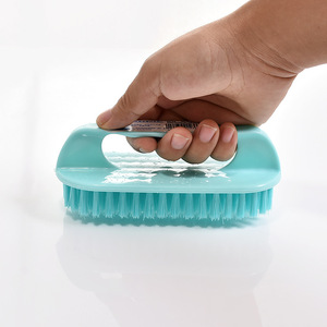Large Dense Bristle Laundry Brush Nylon Plastic Household <b>Cleaning</b> Brush For Clothes Shoes Floor Bathtub - Product Image 2