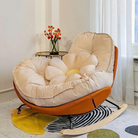 Vente en Gros Fauteuil de Relaxation Luxueux Inclinable et Couchage Style Nordique Meuble de Salon Fauteuil à Bascule Simple Canapé Paresseux