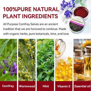 Ungüento de Comfreí Orgánico 1 oz, Extracto Herbal de Comfreí, Alivio para Picaduras de Mosquitos, Picazón, Acné, Moretones, Esguinces y Fracturas - Product Image 3