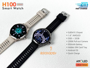 Reloj Inteligente H100 con Tarjeta SIM 4G, 3+32GB, Versión Global, Llamadas Independientes, Cámara HD, Google Play, WhatsApp, Desbloqueado - Product Image 5