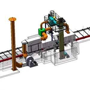 Automatische Auto Beweegbare Schot Blaster Voor Binnenste Pijpen Floor Shot Straalmachine