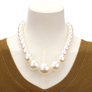Pearl Necklace Women's Imitation Pearl Beaded Geometric Style Everyday Wear Yiwu Origin - Product Image 2