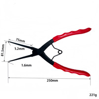 90 Degree Angled Retaining Ring Plier Bent Lock Circlip Plier Internal Master Cylinder Long Snap Ring Pliers for Cars