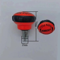 Accessoire d'équipement de fitness robuste et portable : Bouton à ressort de réinitialisation, broche de réglage pour vélo d'exercice, broche de poignée en étoile pour salle de sport à domicile