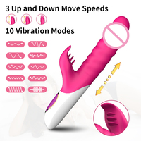 Vibrador de Conejo de Doble Cabeza con 10 Frecuencias y Alimentación USB, Simulación de Punto G Variable, Juguete Sexual para Adultos, Masajeador Sexual Femenino