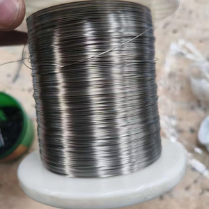 Fil de titane pur poli de 0,5 mm en bobine, qualité export Gr1/Gr2, pour la fabrication de montures de lunettes, la découpe de mousse, le soudage et le pliage industriel - Meilleure vente - Product Image 1