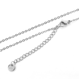 Juego de cadenas de acero inoxidable con cierre de langosta, cadena de extensión para bricolaje, collar, pulsera, accesorios de joyería, patrón geométrico ovalado - Product Image 4