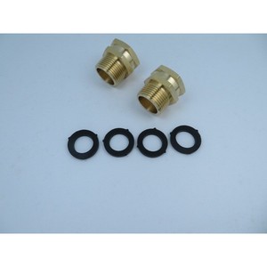 Brass Hose Adapter 3/4 Ght To 3/4 Npt Threaded Connector For Garden Water Use Durable Copper Fitting - Product Image 2