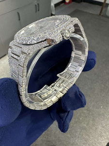 Ventas directas del fabricante de gama alta VVS Mossanite Watch Honeycomb Ice Set Luxury Hip Hop <span class=keywords><strong>Binbin</strong></span> Reloj personalizado 5711 - Product Image 4