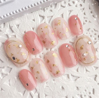 Échantillon Gratuit Amovible Réutilisable Faux Ongles 24 Pcs Faux Ongles Beauté Violet Faux Ongles