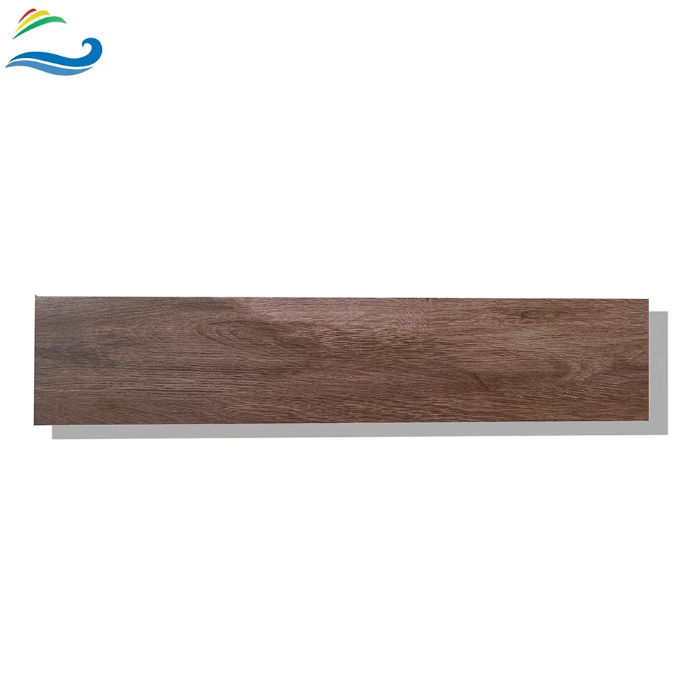 200 x 1200mm chocolate wood walnut grain texture floor full body low-absorption wooden tiles for Outdoor