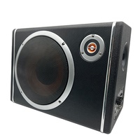 Meilleur Prix Subwoofer Actif 12V Super Bass Grande Puissance 10 Pouces Trapézoïdal pour Réaménagement de Véhicule Audio Automobile