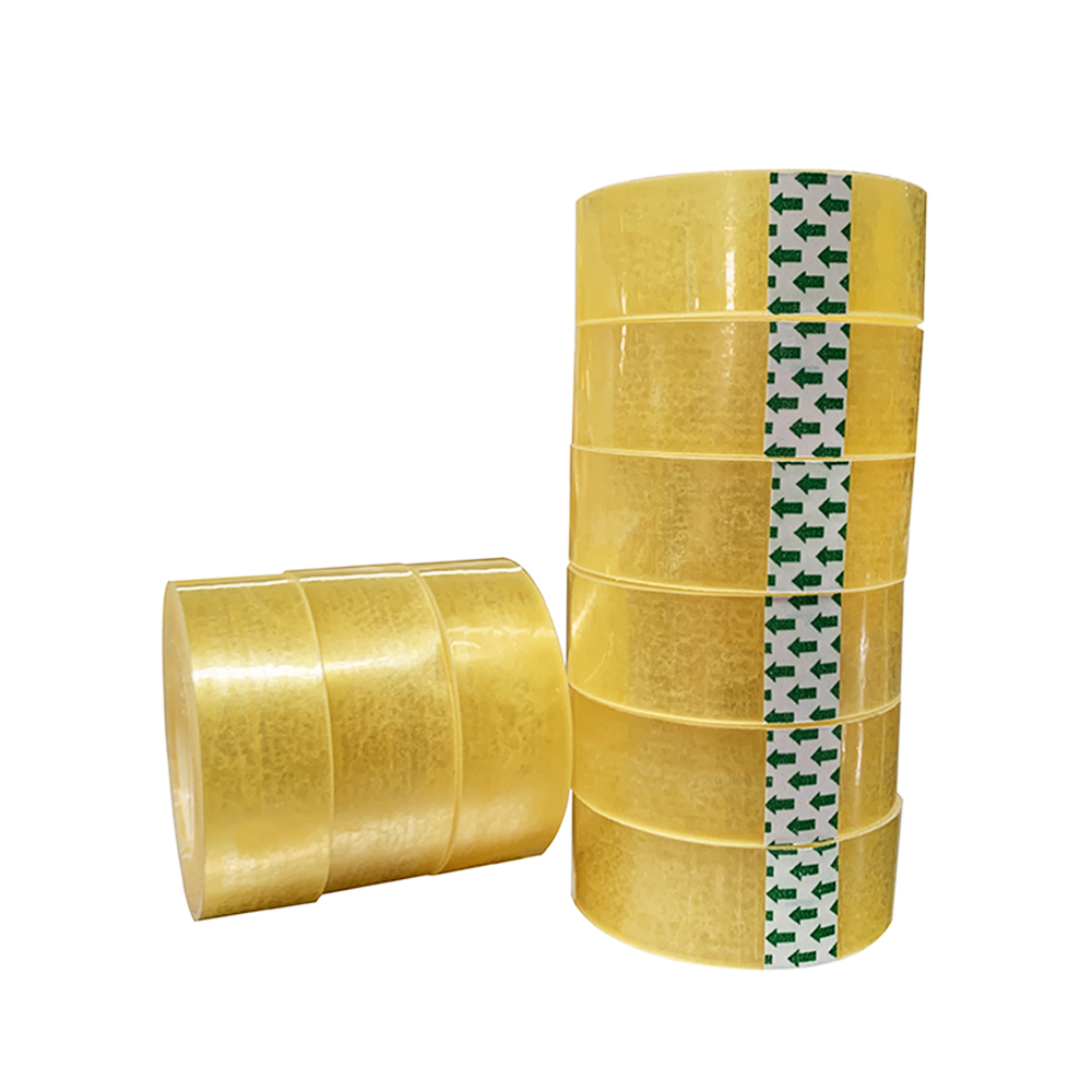 Factory Wholesale BOPP Transparent Self-Adhesive Tape for School, Office, Packing, Craft, and General Use