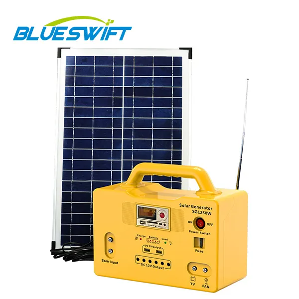 BLUESWIFT alta calidad Multi función de salida de Panel Solar cuadrícula Casa de ahorro de energía del sistema Solar