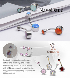 G23 titanio 14G plátano ombligo anillo chapado en oro joyería de moda para mujer boda ombligo Piercing joyería al por mayor - Product Image 5
