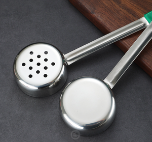 Cuillère à sauce à pizza en acier inoxydable, cuillère à fond plat pour étaler la sauce, cuillère à sauce tomate, avec marquages en onces - Product Image 5