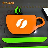 Lettres en mousse personnalisées 3D rétroéclairées par LED avec transformateur d'alimentation à commande manuelle par bouton-poussoir pour les magasins, les bars, les hôtels