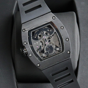 Montres mécaniques RM57-01 de luxe, boîtier en or 18 carats, dragon et phénix, tourbillon, cadran squeletté, remontage manuel, montre de sport pour homme, nouvelle - Product Image 5