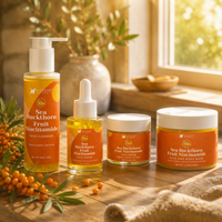 Nettoyant Visage Éclaircissant et Revitalisant à l'Argousier et au Niacinamide, Doux pour la Peau, Haute Qualité, Marque Privée, Faible MOQ
