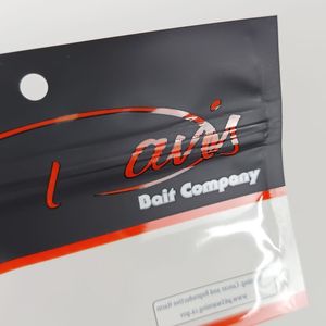 Bolsa con cremallera de plástico suave con logotipo personalizado de muestra gratis con ventana transparente para cebos de señuelo de pescado con agujero para colgar - Product Image 3