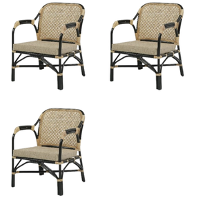 Fauteuil Magneto pour mobilier d'extérieur Chaise de loisirs touffetée en rotin naturel fabriquée à la main - Product Image 3