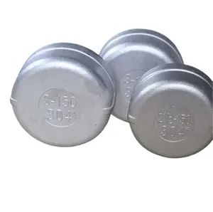 304L Thép Không Gỉ Đúc Cap Ống Lắp 8Mm Cap Với 150 #6 Inch End Cap Đối Với Ống