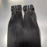 Extensions de cheveux humains vierges brésiliens lisses, super double drawn, haute élasticité, qualité 12A, noir naturel, marque DKL, livraison gratuite