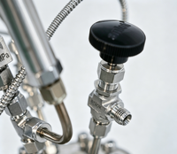 Réacteur semi-automatique à agitation mécanique mobile, en acier inoxydable 316L, à chauffage électrique, capacité 5L-100L, à pression négative