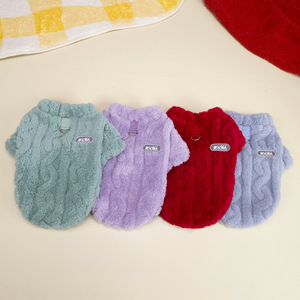 Sudadera térmica de forro polar de doble cara para mascotas, abrigo de invierno de poliéster para Bulldog Francés, ODM/OEM - Product Image 5