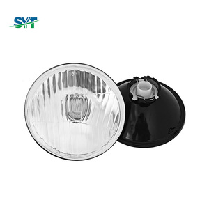 Faro Delantero Redondo H4 de 5.75 Pulgadas, Halógeno, Luz Alta y Baja, para Jeep CJ7 Wrangler, Motocicletas, Autos Clásicos - Product Image 3