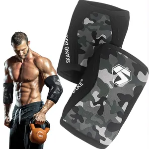 Customized 7mm Neoprene Weightlifting Crossfit Powerlifting Elbow Brace Compression Support Sleeve