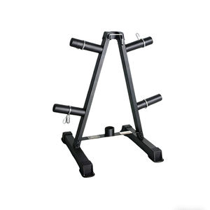 Support pour plaques de poids de fitness, 7 broches, 50 mm, supports et étagères de rangement pour plaques, équipement de gym, acier en forme de A pour poids olympiques - Product Image 2