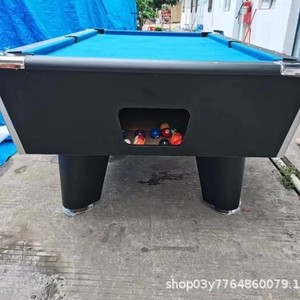 Mesa de billar operada con monedas, estilo americano, negra, para interiores, estándar de 7 y 8 pies - Product Image 3