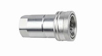 Coupleur hydraulique à connexion rapide, coupleur à déconnexion rapide 1/4G YAG ISO 7241-1A/ avec capuchon anti-poussière, remplace la série 6600