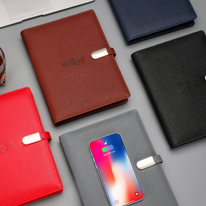 A5 Đa Chức Năng Không Dây <span class=keywords><strong>S</strong></span>ạc Máy Tính Xách Tay PU Kinh Doanh Loose-Leaf Thông Minh Nhật Ký Máy Tính Xách Tay 8000MAh Ngân Hàng Điện Tạp Chí Với <span class=keywords><strong>USB</strong></span> - Product Image 2