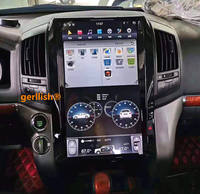 Tesla Style 16 "Écran Vertical Voiture Gps Multimédia Lecteur Dvd Radio pour Toyota Land Cruiser VXR SAHARA 2008-2015