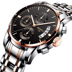 Reloj de Pulsera de Cuarzo para Hombre con Logotipo Personalizable Drioshipping, Correa de Acero Inoxidable de Lujo, Luminoso, Resistente al Agua, Esfera de Cristal, OEM - Product Image 6