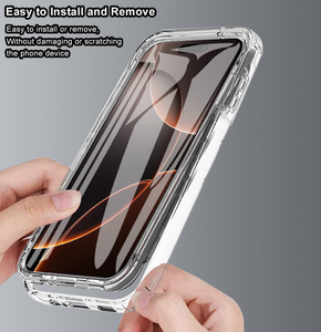 360 antigraffio trasparente protezione completa PET + TPU + custodia <span class=keywords><strong>per</strong></span> telefono <span class=keywords><strong>per</strong></span> <span class=keywords><strong>iPhone</strong></span> <span class=keywords><strong>5</strong></span> 6 7 8 SE 11 12 13 14 15 16 Pro Plus Mini XS - Product Image 5