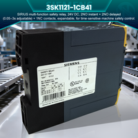 Relé de Seguridad Siemens, Nuevo, Original, Industrial, 2NO+2NO, Unidad Básica Retardada, Serie Avanzada SIRIUS 3SK1121-1CB41