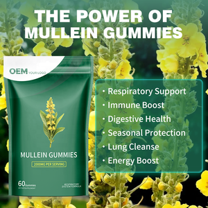 Gomitas de Verbasco al por Mayor OEM, Suplementos Herbales de Marca Privada, Apoyo Inmunológico, Limpieza Respiratoria Pulmonar, Gomitas de Verbasco para los Pulmones - Product Image 4