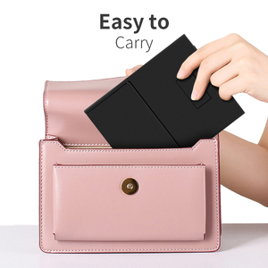 Espejos con luz bảng nhỏ gọn túi 360 có thể gập lại nhỏ 3 cách mỹ phẩm LED ánh sáng tạo nên Vanity Gương trang điểm với đèn LED - Product Image 3